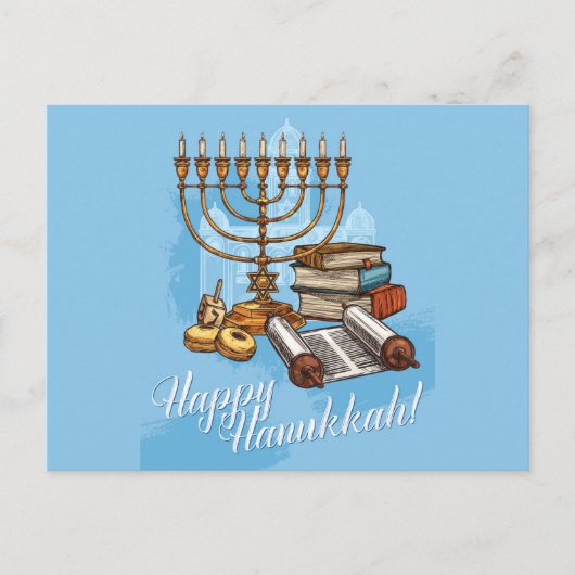 Prettig Hanukkafeest Briefkaart (Voorkant)