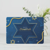 Prettig Hanukkafeest Feestdagenkaart (Staand voorkant)
