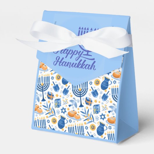 Prettig Hanukkah Bedankdoosjes (Voorkant Zijde)