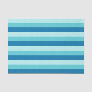 Prettig Hanukkah Blauw en Teal Gestreepte Patroo Tissuepapier