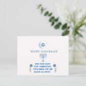 Prettig Hanukkah! Briefkaart (Staand voorkant)
