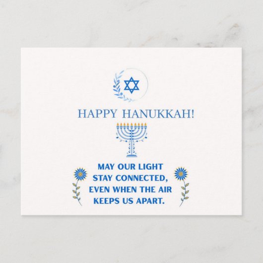 Prettig Hanukkah! Briefkaart (Voorkant)