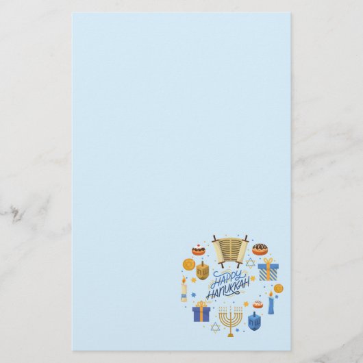 Prettig Hanukkah Briefpapier (Voorkant)
