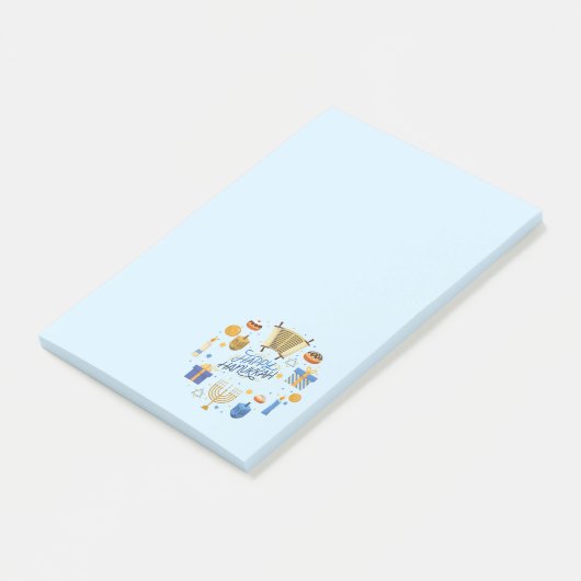 Prettig Hanukkah Cute Post-it® Notes (Schuin)