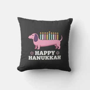 Prettig Hanukkah Dachshund Hond Kussen