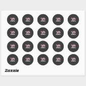 Prettig Hanukkah Dachshund Hond Ronde Sticker (Vel)