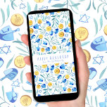 Prettig Hanukkah Driedel Watercolor Boomvrij Kaart<br><div class="desc">Pas deze digitale Hanukkah ecard aan door je eigen tekst toe te voegen over de leuke achtergrond aan zowel de voor- als achterkant. Perfecte afmetingen om te bekijken op een telefoon wanneer je deze naar vrienden en familie e-mailt.</div>