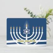 Prettig Hanukkah Feestdagenkaart (Staand voorkant)