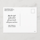 Prettig Hanukkah Foto Vakantie Ansichtkaart Feestdagenkaart (Achterkant)