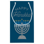 Prettig Hanukkah Glitter Klein Cadeauzakje (Achterkant)