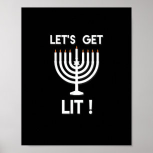 Prettig Hanukkah Het Is De Tijd Om Te Krijgen Poster