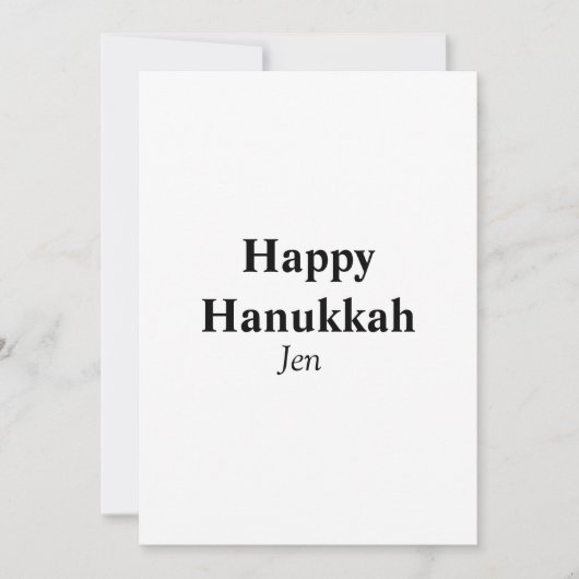 Prettig Hanukkah jouw naam tekst afbeelding bewerk Kaart (Voorkant)