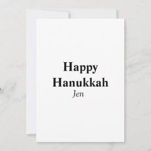 Prettig Hanukkah jouw naam tekst afbeelding bewerk Kaart