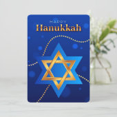 Prettig Hanukkah Kerstkaart (Staand voorkant)