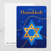 Prettig Hanukkah Kerstkaart (Voorkant / Achterkant)