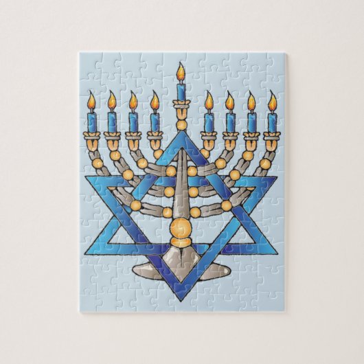 Prettig Hanukkah Legpuzzel (Verticaal)