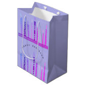 Prettig Hanukkah Medium Cadeauzakje (Voorkant Gekanteld)