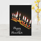 Prettig Hanukkah, moge u zegenen en gezegend zijn Kaart (Gele Bloem)