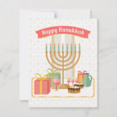 Prettig Hanukkah Notitiekaartje (Voorkant)