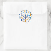 Prettig Hanukkah Ronde Sticker (Tas)