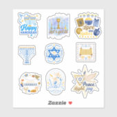 Prettig Hanukkah Sticker (Vel)