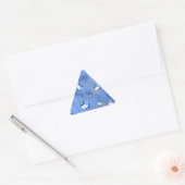Prettig Hanukkah Vallende sterren en Dreidels Sticker (Envelop)