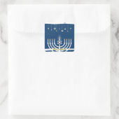 Prettig Hanukkah Vierkante Sticker (Tas)