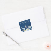 Prettig Hanukkah Vierkante Sticker (Envelop)