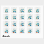 Prettig Hanukkah Vierkante Sticker (Vel)