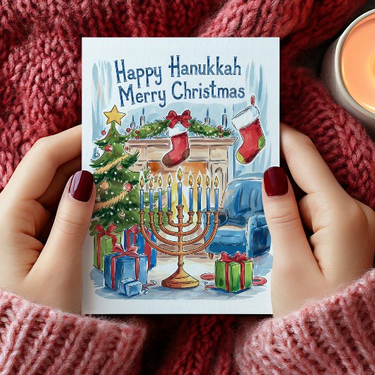 Prettig Hanukkah Zalig Kerst Kaart