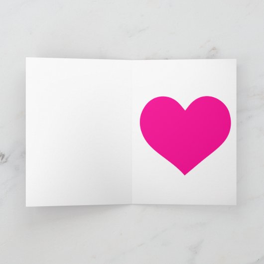 Prettig hart Valentijnsdag Vakantie Kaart (Binnen)