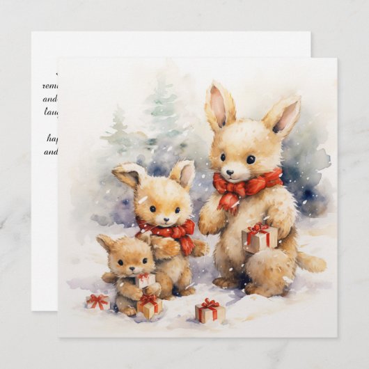 Prettig Hartverwarmend Kerstfeest Feestdagenkaart (Voorkant / Achterkant)