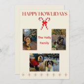 Prettig Hoeilijfe Kerststokken en Twinkel Feestdagenkaart (Voorkant / Achterkant)