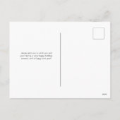 Prettig Hoeledafeest | Cute huisdier hond Kerst fo Feestdagenkaart (Achterkant)