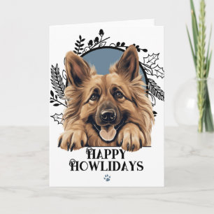 Prettig Hoeledagen Belgische Tervuren Hond Kerstmi Feestdagen Kaart