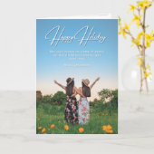 Prettig Hollifeest Kaart (Gele Bloem)