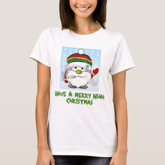 Prettig hoog kerstfeest t-shirt (Voorkant)
