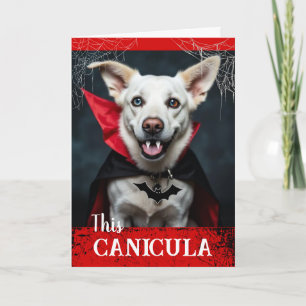 Prettig Howl-oween met Vampire Canicula Kaart