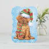 Prettig Howlidays Dogue Feestdagenkaart (Staand voorkant)