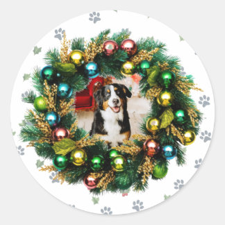 Prettig Howlidays Foto Afbeelding Ronde Sticker