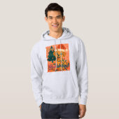 Prettig Howlidays! Grappige Kerstman Hond Hoodie (Voorkant volledig)