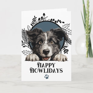 Prettig Howlidays Kroatische Herdershond Honden Ke Feestdagen Kaart