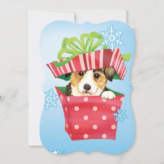 Prettig Howlidays Pembroke Welsh Corgi Feestdagenkaart (Voorkant)