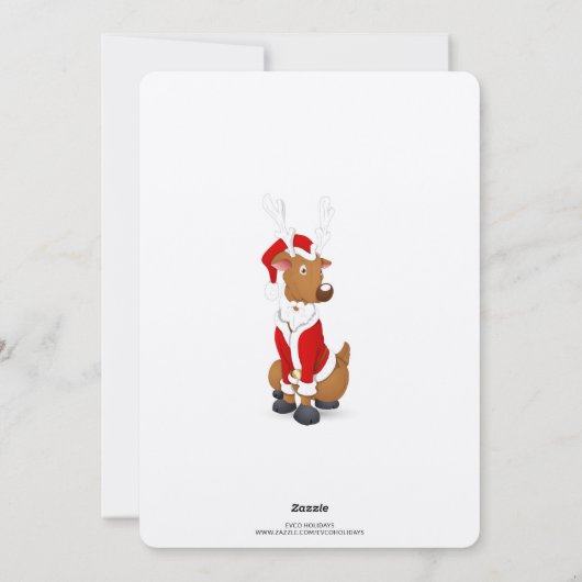 Prettig Howlidays Seizoensgroeten Foto Kerstmis Feestdagenkaart (Achterkant)