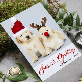 Prettig Howlidays Seizoensgroeten Foto Kerstmis Feestdagenkaart