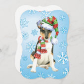 Prettig Howlidays Smooth Collie Feestdagenkaart (Voorkant / Achterkant)