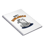 Prettig Howloween Grappige Hondenspreuk Notitieboek (Rechterzijde)