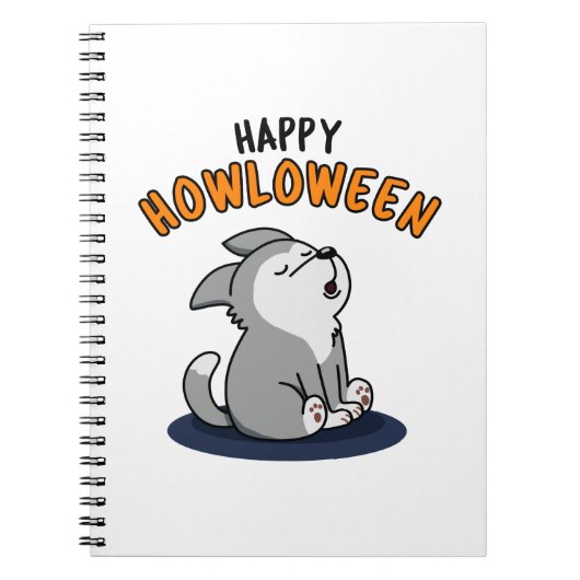 Prettig Howloween Grappige Hondenspreuk Notitieboek (Voorkant)