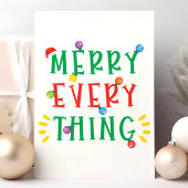 Prettig Iedere Ding Fijne Kerstmis Feestdagen Kaart