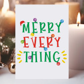 Prettig Iedere Ding Fijne Kerstmis Feestdagen Kaart